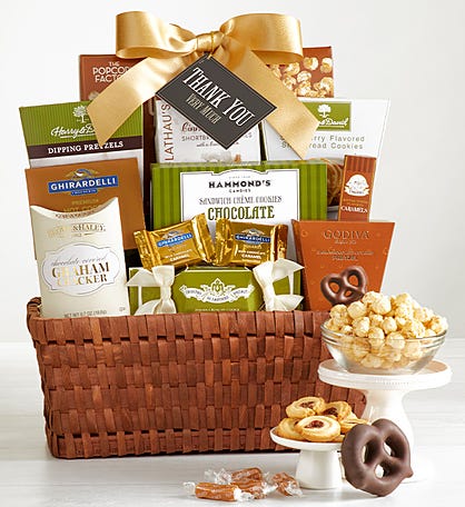 Classic Gourmet Thank You Gift Basket
